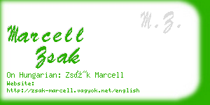 marcell zsak business card